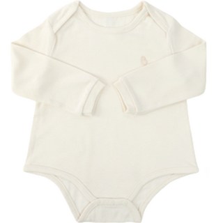 BambooBebe 白色乳霜包屁衣
