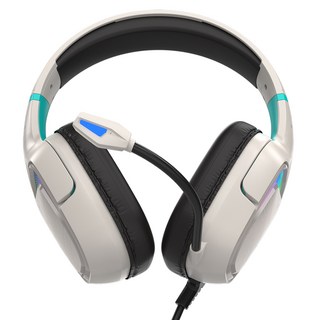 지데빌 가상 7.1채널 RGB 서라운드 노이즈 캔슬링 마이크 게이밍 헤드셋, 화이트, G538 WildCat