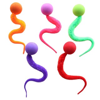 고양이 둥둥펫 지렁이공 장난감 5종 세트 퍼플 + 레드 + 그린 + 오렌지 + 핑크 1세트 상품 이미지