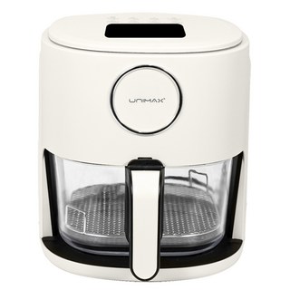 유니맥스 글라스 에어프라이어 4.5L, UM-AF4513, 아이보리