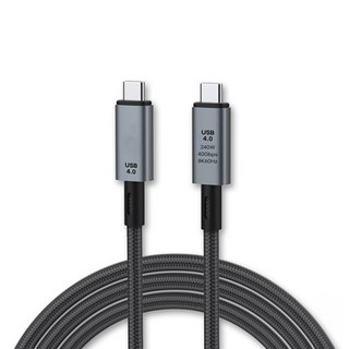 MYBESTFRIEND USB 4.0 Type-C(M)-Type-C(M) 240W 40Gbps Thunderbolt 3/4相容線 MBF-U40-10, 1個, 混色, 1.5m