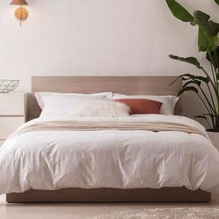 리바트 헤닝 멀티수납형 호텔 침대 프레임 단품 방문설치, 뉴트럴오크