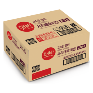 햇반 서리태흑미밥, 210g, 36개