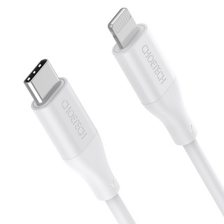 Choetech C 型-8 針 MFi 100W iPhone 高速線, 1個, 白色, 1.2m