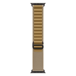 Apple 정품 2024 애플워치 알파인 루프, 44/45/46/49mm, Medium, 탠 / 블랙