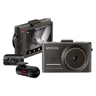 엠피온 Q580 3채널 QHD 페달 블랙박스 MDR-Q580, 메모리카드 + 전원케이블 + 후방 페달카메라 + 장착권 + GPS + 안전운전업데이트1년권, 64GB