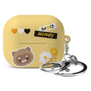 Imooi Nook Galaxy Buds 3 / 3 Pro 硬盒 + 鑰匙圈套裝, 貝貝, 1組, 單品