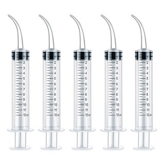 딩동펫 커브 소동물 피딩용 주사기 5p, 투명, 1세트