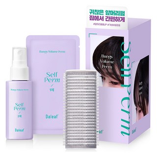달리프 글램 뱅 볼륨 셀프펌제 1제 10ml x 5p + 2제 50ml + 헤어롤 세트 모든모발용, 1개