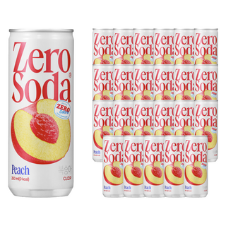 클룹 제로소다 복숭아, 24개, 250ml