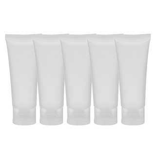 선동상사 무광 여행용 크림 로션 튜브 공병 30g, 5개, 화이트