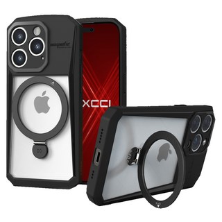 EXCCI Stheer防指紋霧面全包覆Magsafe支架型保護手機殼