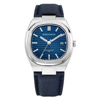 로만손 남성용 오디에 뉴 데이트 38 레더 시계