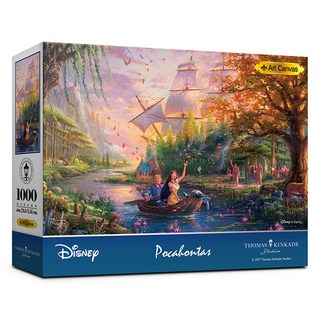 THOMAS KINKADE 迪士尼公主波卡洪塔斯拼圖, 1000件, 1個, 7001