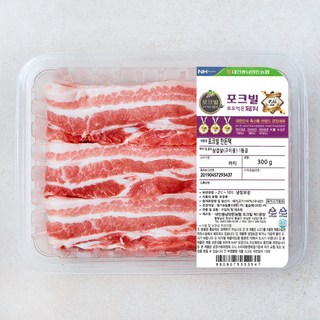 포크빌 농협 포도먹은 돼지 삼겹살 구이용 (냉장), 1개, 300g