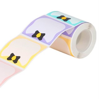 카피어랜드 NEW1 라벨프린터 전용 라벨테이프 E036 48 x 40 mm, 혼합색상