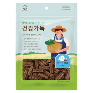 굿데이 강아지 건강가득 져키, 닭고기, 250g, 1개