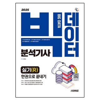 2025 시대에듀 빅데이터분석기사 실기(R) 한권으로 끝내기