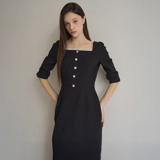 쥴리앤칼라 Calla 112 25SS One Fine Day Moire Tweed Dress