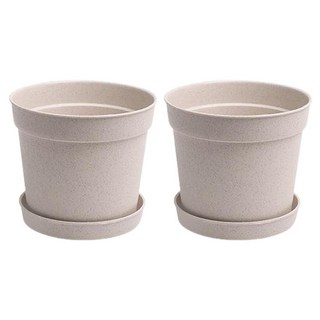 히키스 플랜트 미니 베이직화분, 아이보리, 2개