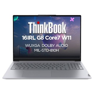 레노버 2025 씽크북 16IRL G8 코어7, Arctic Grey, 512GB, 16GB, WIN11 Home, 21SH001XKR