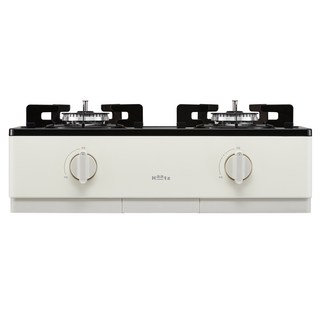 Haatz 고화력 프리스탠딩 가스레인지 2구 고객직접설치 크림베이지, HFG-2381CB, LNG