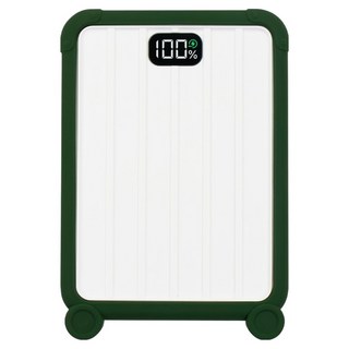 그립뱅크 고속충전 대용량 잔량표시 22.5W 보조배터리 20000mAh 멀티단자 화이트 + 엘프 그린 GB-PB20KN-LEG 상품 이미지