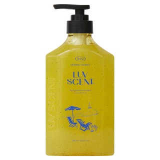 럽센트 홀리데이바캉스 스크럽 워시 유자 시트러스향, 500ml, 1개