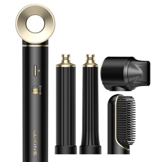 루킨스 멀티 고속 5 in 1 헤어드라이 헤어랩 모발건조기 KH-802D 1300W, 블랙