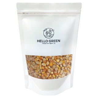 헬로우그린 국산 말린 찰옥수수 알갱이 팩, 1개, 1kg
