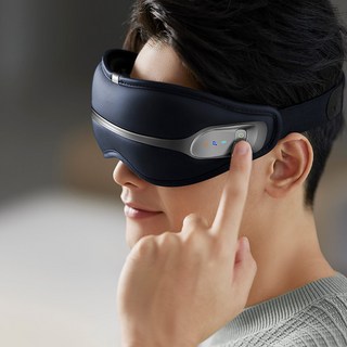 필립스 진동 온열 눈 블루투스 안마기 PPM2321, 다크블루