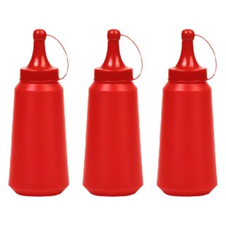 리빙패밀리 업소 식당용 케찹 소스통, 3개, 450ml