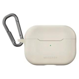 MagEasy Skin 耳機保護殼, 星光白, 適用於Airpods Pro 2 / 1, 輕巧便攜, 防刮耐磨, 1個, Airpods Pro 2 / 1