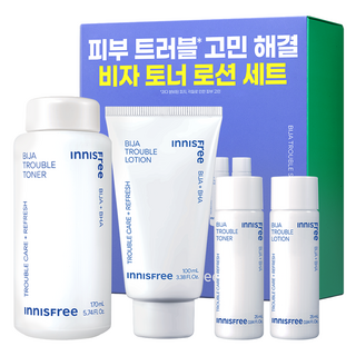 이니스프리 비자 트러블 토너 170ml + 25ml + 로션 100ml + 25ml 세트, 1세트