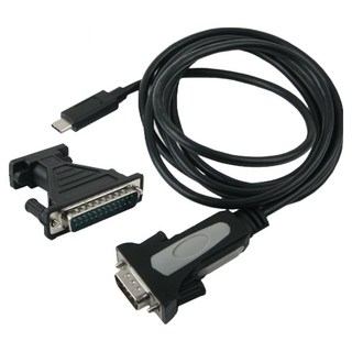 Coms Type-C USB 3.1串行RS232線 1.8m WT289, 黑色, 1個