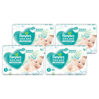 Pampers 幫寶適 清新幫黏貼型尿布 S (4-8kg) 264片 (原廠公司貨)