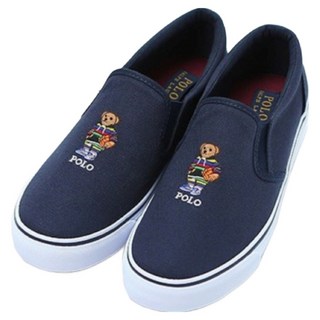 POLO RALPHLAUREN 兒童Keaton Bear懶人鞋 RF103724C 海軍藍 200mm, 20cm