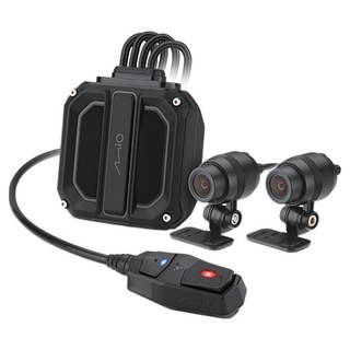 台灣 MiO 雙鏡頭機車行車記錄器, M820WD, 黑色