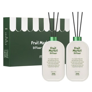 에이로마 후르츠마켓 디퓨저 선물세트 550ml, 1세트, 스윗어바이트