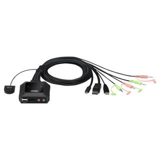 ATEN 宏正 2埠USB-C DisplayPort 混合式 KVM 多電腦切換器, CS52DP, 1個