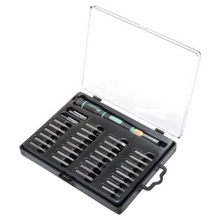 Pro'sKit 寶工 多功能起子33件組 SD-9803, 1組, PH000~PH1 SL1.0~SL4.0 T4~T10 T15 T20 H0.7 H0.9 H1.3 H1.5 H2.0 H2.5 H3.0 H4.0 PZ1 PZ0 M4~M6
