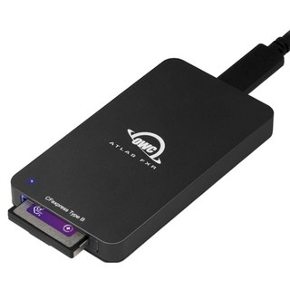 OWC Atlas FXR CFexpress 4.0 Type B 讀卡機 Thunderbolt 40Gb/s + USB-C 10Gb/s, 黑色, OWCTB3CFXRDR, 1個