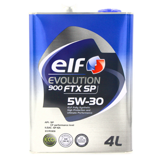 ELF 億而富 EVO FTX 全合成汽車引擎機油, 1桶, 5w30, 4L