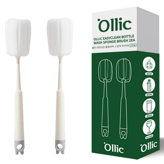 올릭 이지크린 물병세척 스펀지 브러쉬 2p