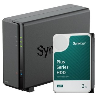 시놀로지 1베이 NAS + 하드 DS124 세트 HAT3300-2T