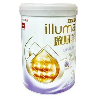 Wyeth 惠氏 illuma 啟賦羊幼兒成長配方奶粉 3號 1-3歲, 800g, 1罐