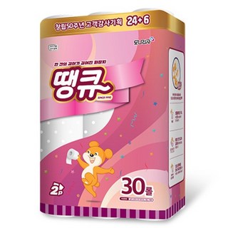 모나리자 2겹 땡큐 화장지, 40m, 30롤, 1개