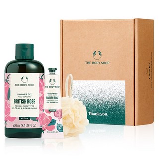 더바디샵 브리티쉬 로즈 샤워 젤 + 핸드 크림 선물세트