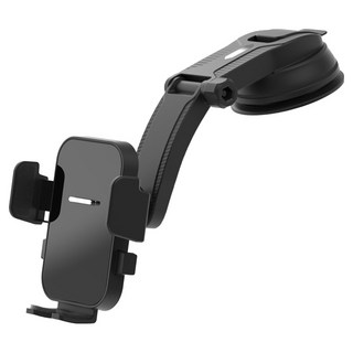 구스페리 흡착식 차량용 대쉬보드 휴대폰 거치대, 1개, 블랙