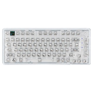 레오보그 아크릴 한글각인 유무선 블루투스 텐키리스 기계식 키보드 크리스탈축, 투명, K81Pro, 제조사축